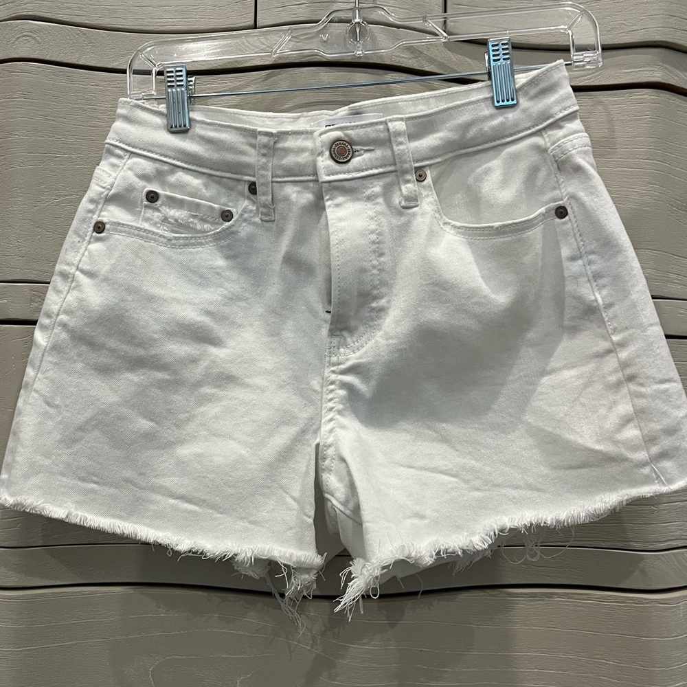 Zenana Outfitters White Denim Jean Shorts
